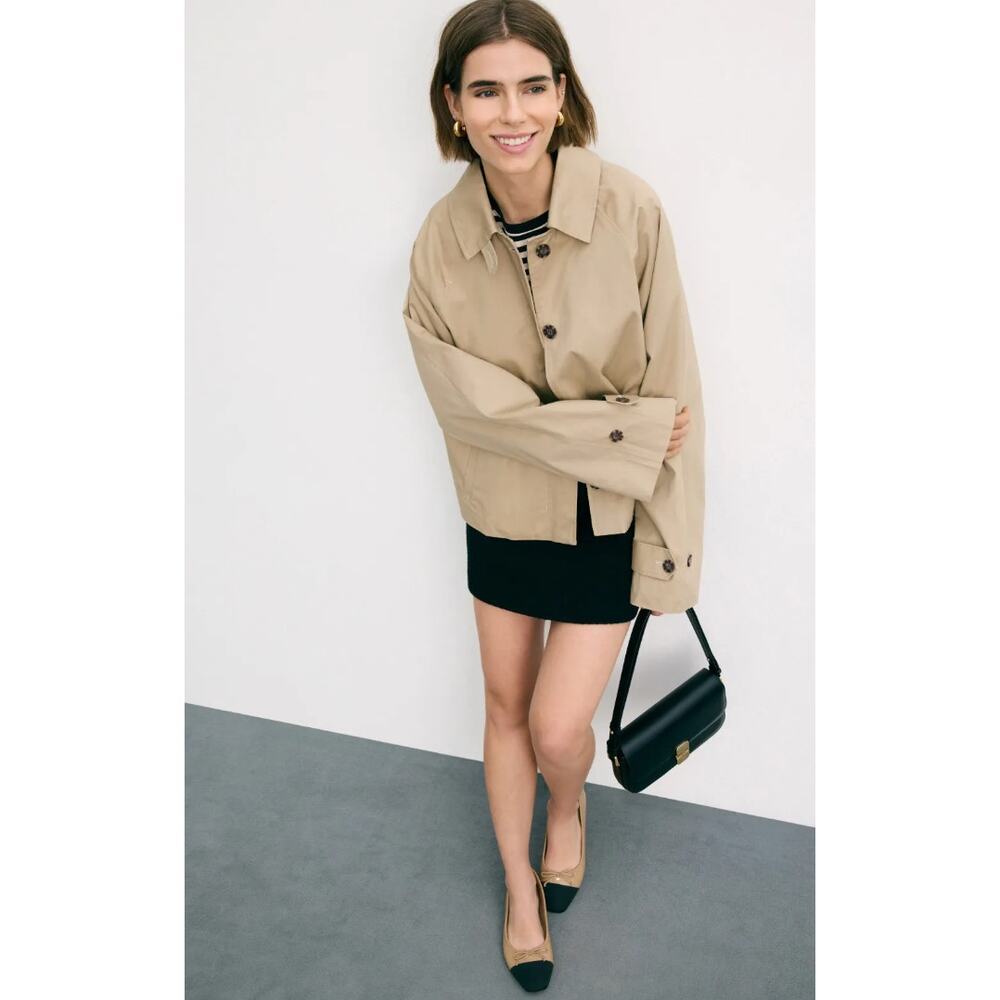 NAADAM Organic Cotton Trench Jacket Size XS